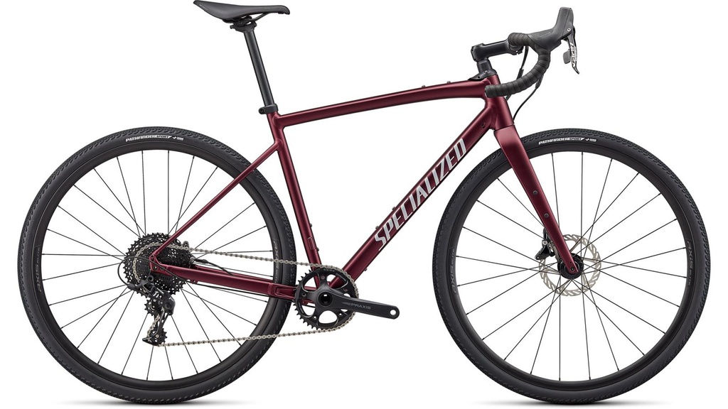 DIVERGE E5 COMP Satin Maroon/Light Silver/Chrome/Clean 54